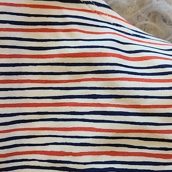 Gap womens‎ red, white and blue lace up back swimsuit top size medium - Picture 2 of 4